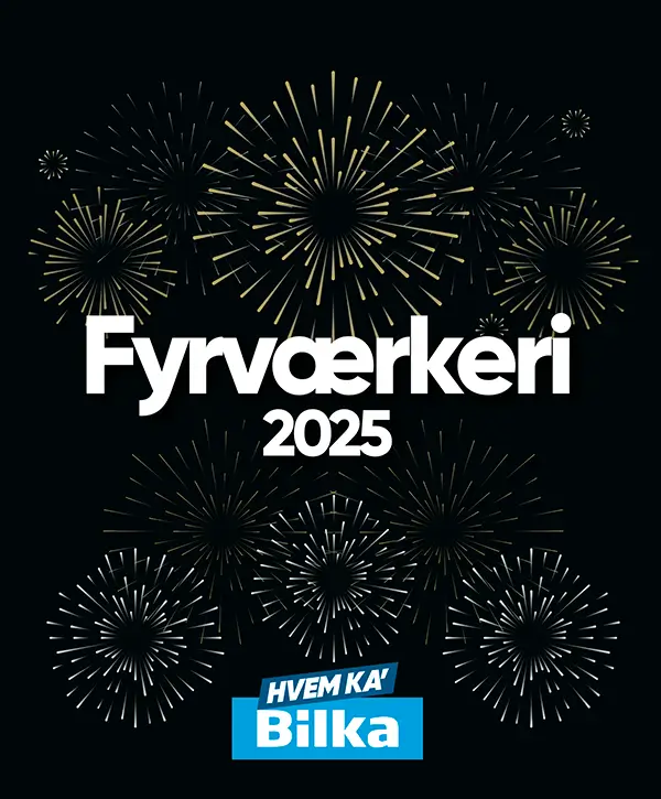 Bilka fyrværkerikatalog 2025 – forside