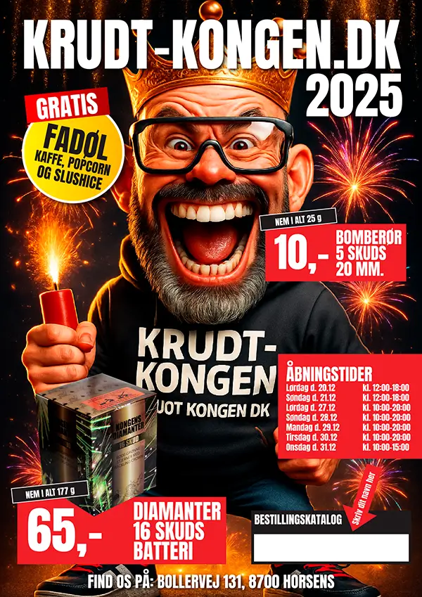 Krudt-kongen Fyrværkerikatalog 2025 2026